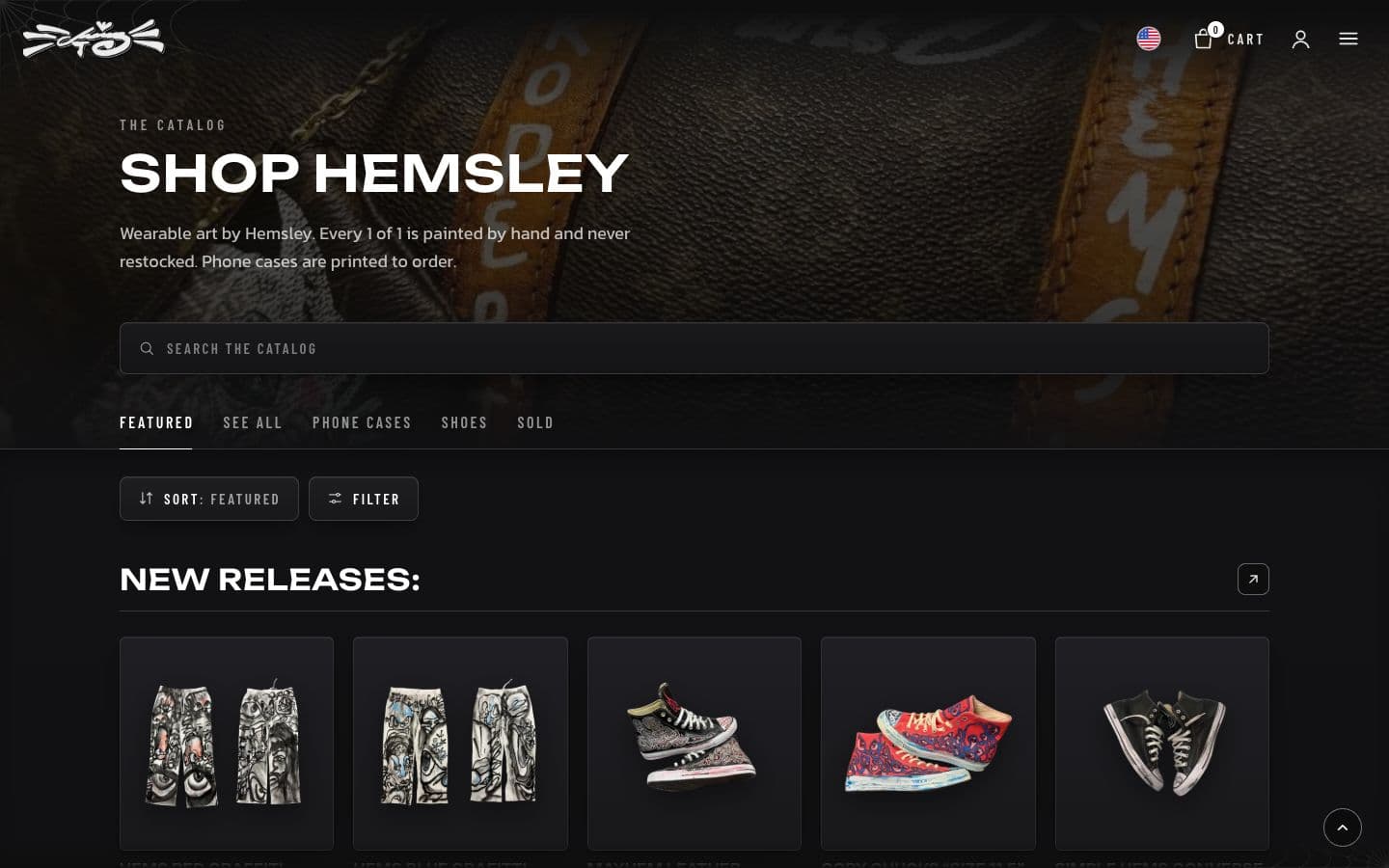 Hemsley Herrick: Shop, on a laptop