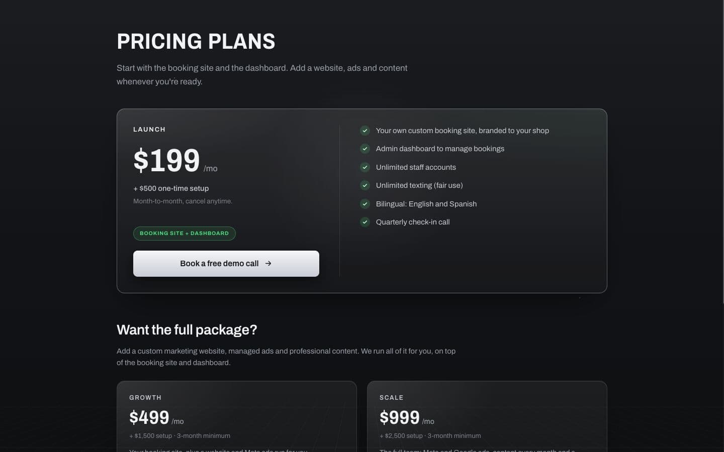 RedLine Labs: Pricing, on a laptop
